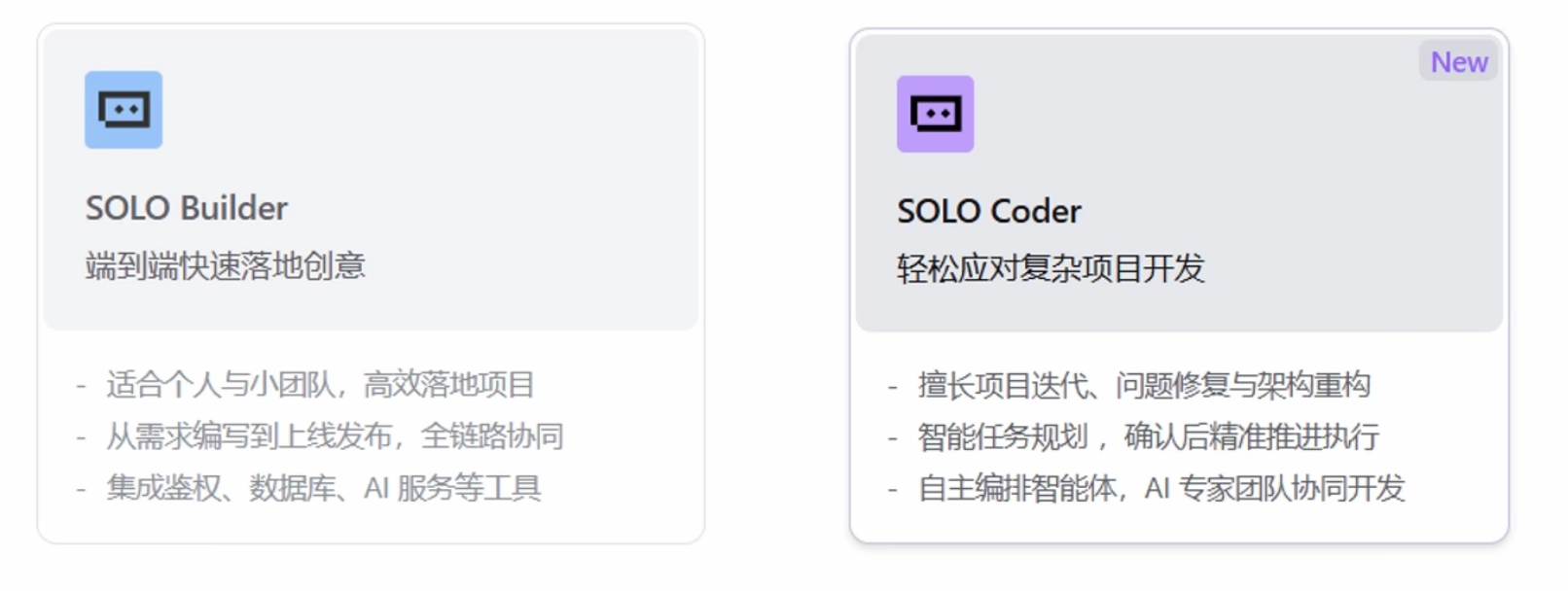 SOLO Building 与 SOLO Coder